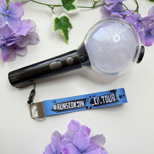 Jin - #RunSeokJin _EP. Tour Wristlet Keychain or Army Bomb Holder