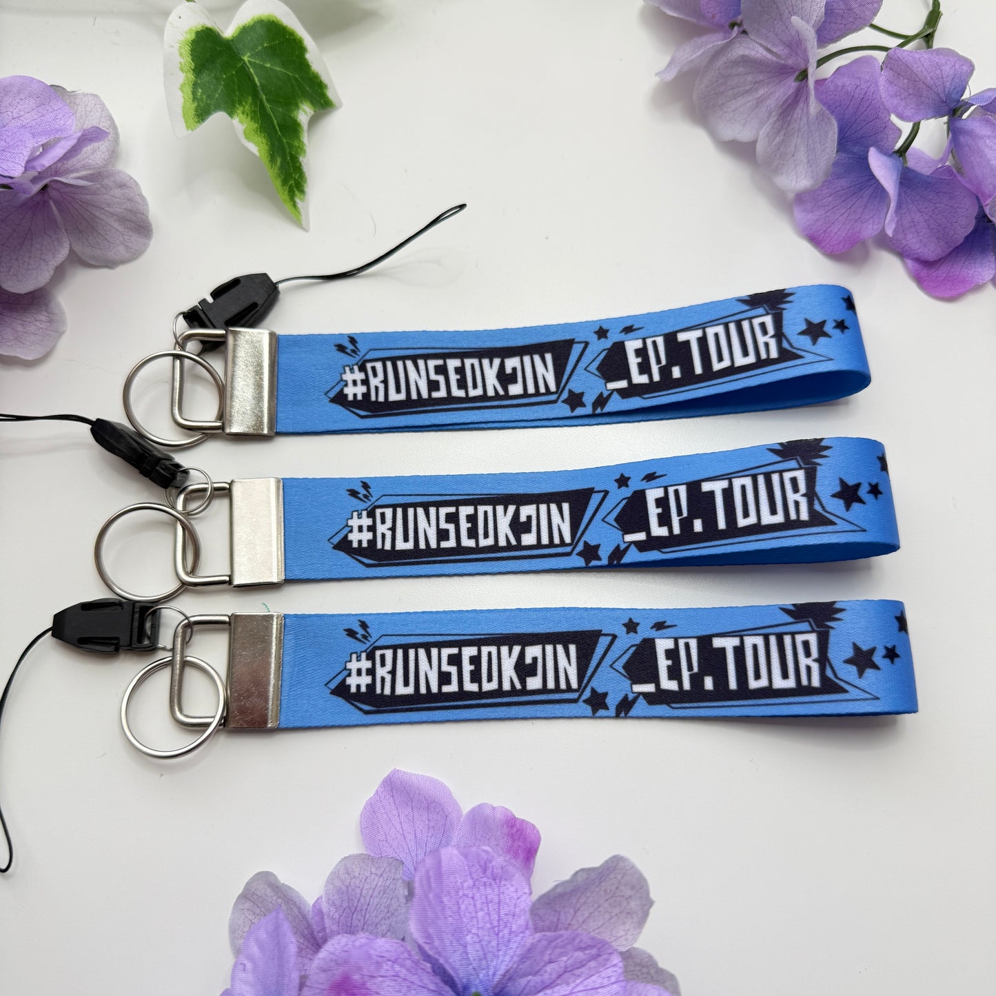Jin - #RunSeokJin _EP. Tour Wristlet Keychain or Army Bomb Holder