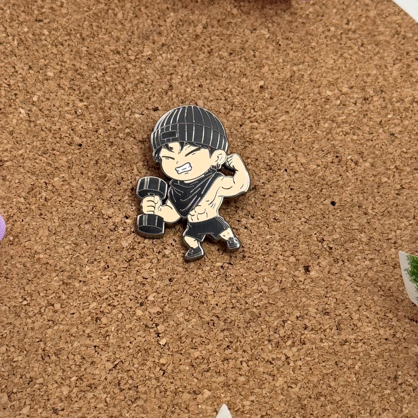 Jungkook Exercising Enamel Pin