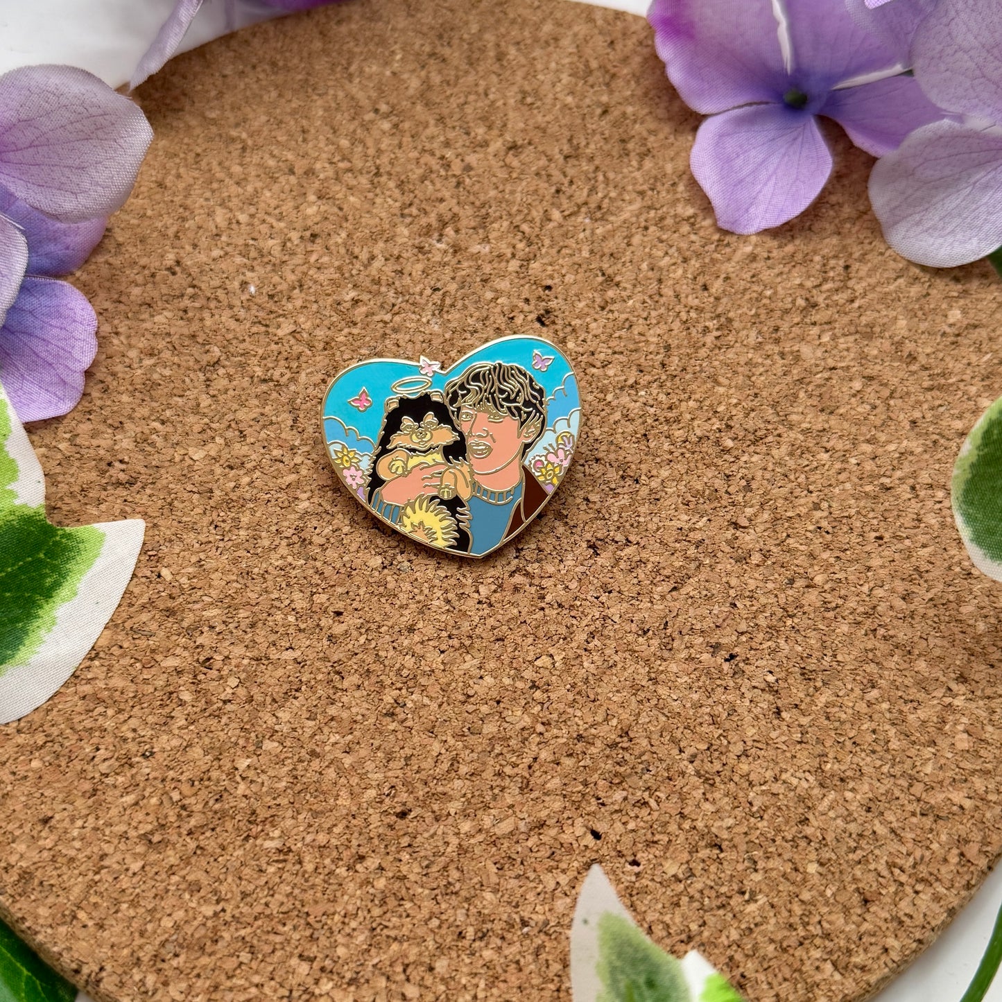 V and Tannie(Angel) Enamel Pin
