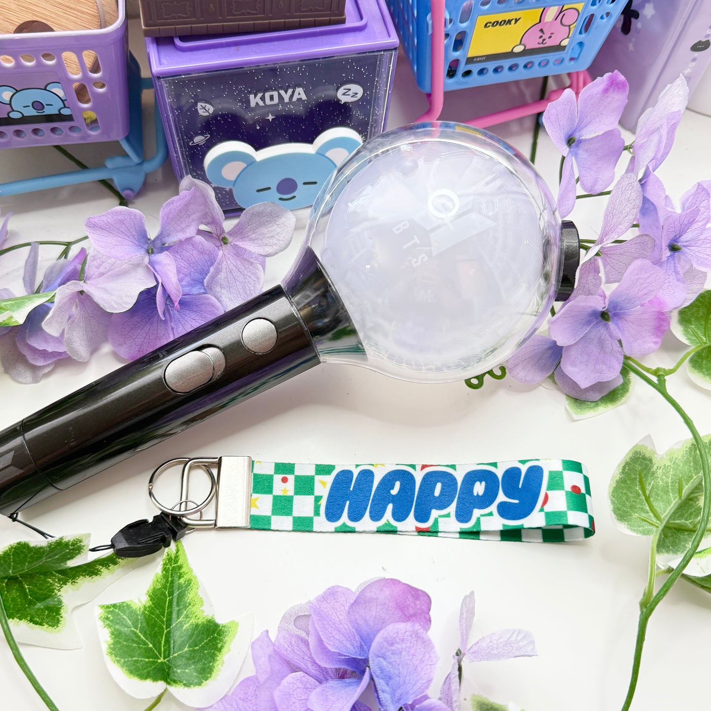 Jin "Happy" Wristlet Keychain or Army Bomb Holder