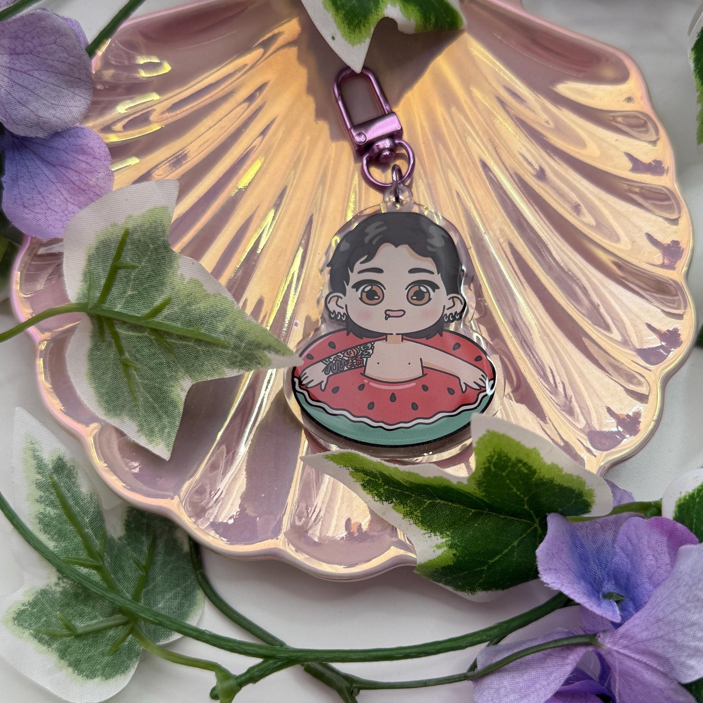 Jungkook in a Floaty Keychain