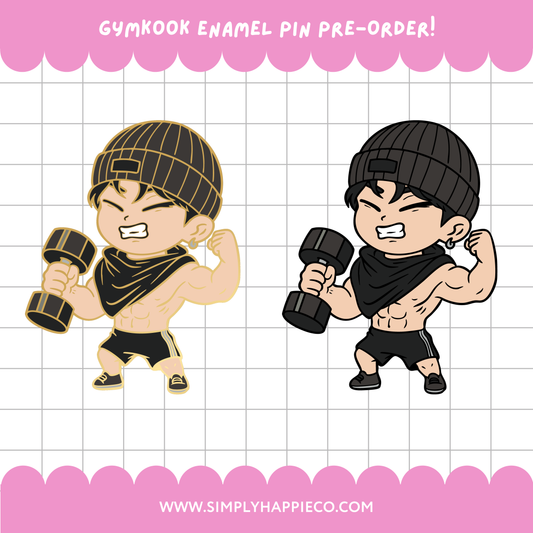 Gymkook Enamel Pin Pre-Order