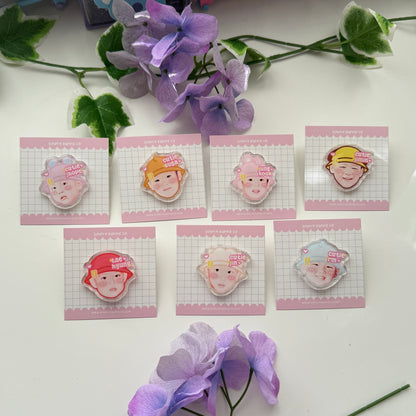 Cute Baby Bangtan Acrylic Pin