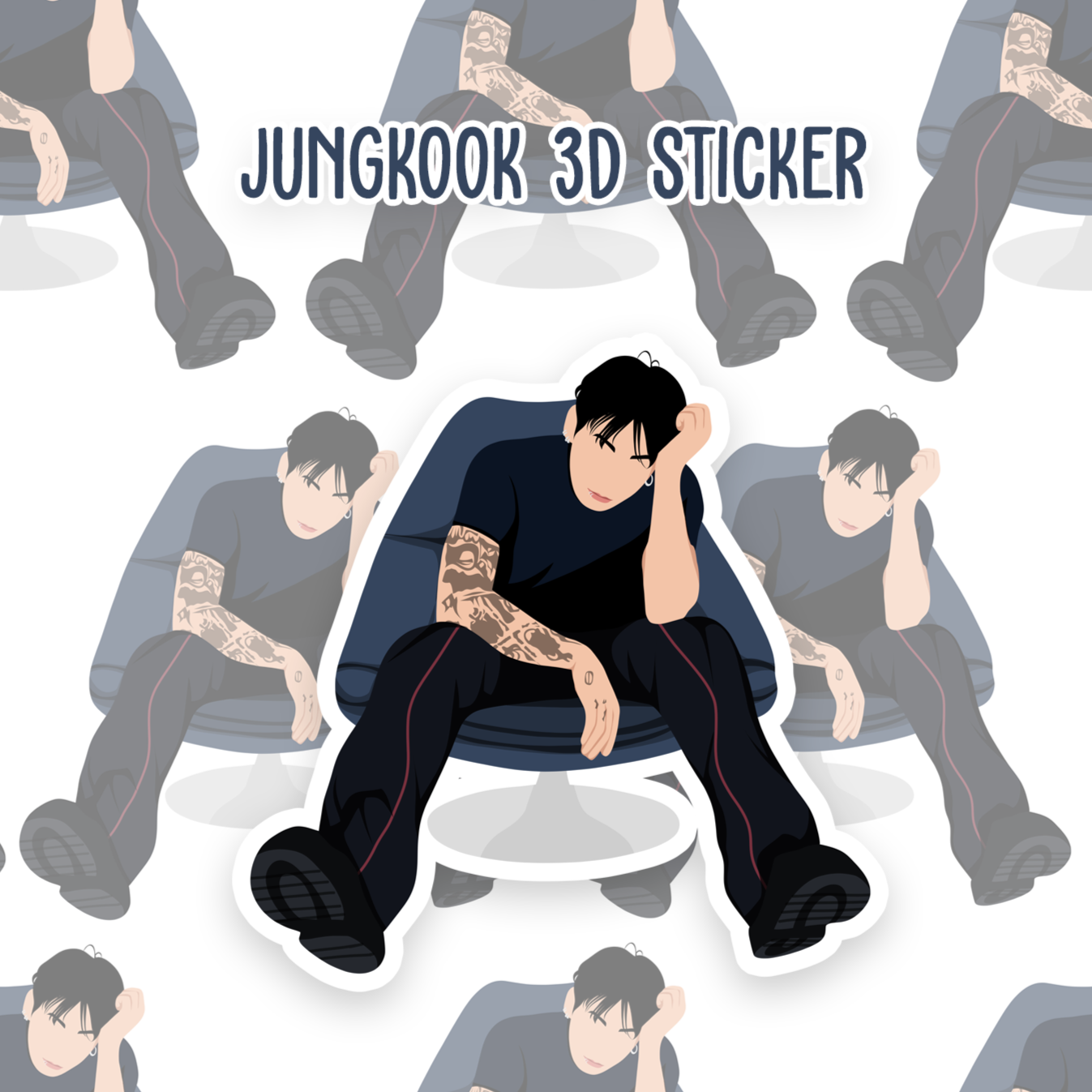 BTS Jungkook "3D" Sticker