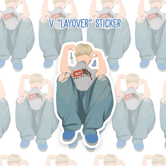 BTS V "Layover" Sticker