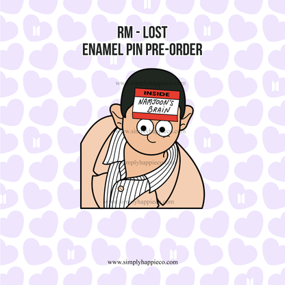 BTS RM "LOST" Enamel Pin