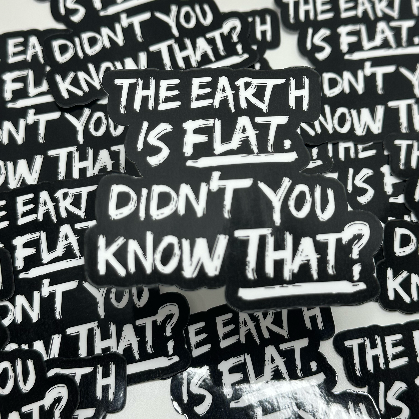 BTS Suga/Agust D “The Earth is Flat. Did you know that?” Sticker