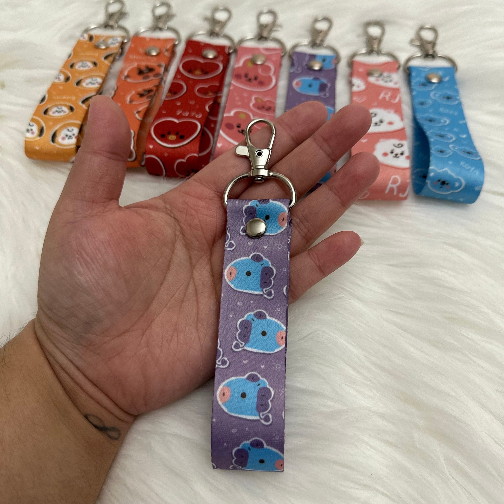 BTS BT21 Key Holder | Koya, RJ, Mang, Shooky, Chimin, Tata and Cooky