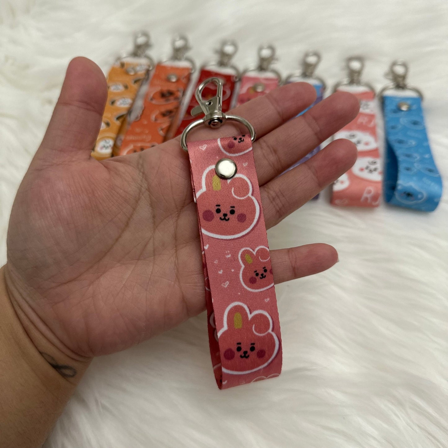 BTS BT21 Key Holder | Koya, RJ, Mang, Shooky, Chimin, Tata and Cooky