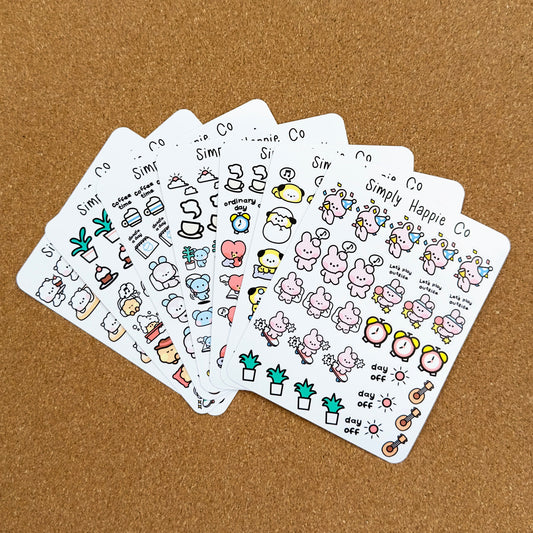 BT21 Planner Sticker Sheet | BTS Planner Sticker