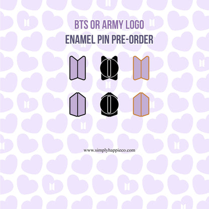 Pre-Order "BTSARMY Logo" Enamel Pin | K-pop Enamel | Army Enamel Pin