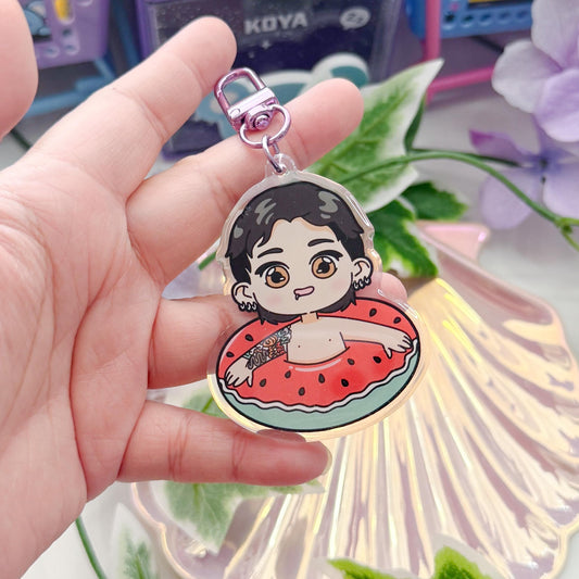 Jungkook in a Floaty Keychain